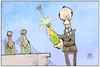 Cartoon: Friedrich Merz (small) by Kostas Koufogiorgos tagged karikatur,koufogiorgos,illustration,cartoon,merz,sieg,cdu,vorsitz,champagner,partei
