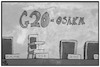 Cartoon: G20 in Osaka (small) by Kostas Koufogiorgos tagged karikatur,koufogiorgos,illustration,cartoon,g20,sitzung,konferenz,trump,usa,baby,kind