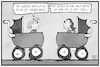 Cartoon: Generationengerechtigkeit (small) by Kostas Koufogiorgos tagged karikatur,koufogiorgos,illustration,cartoon,kind,impfstoff,rente,generationengerechtigkeit