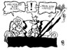 Cartoon: Griechenland (small) by Kostas Koufogiorgos tagged griechenland,euro,schulden,krise,esc,eurovision,finale,austritt,eurozone,wirtschaft,karikatur,kostas,koufogiorgos
