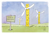 Cartoon: Gruene Energie (small) by Kostas Koufogiorgos tagged karikatur,koufogiorgos,illustration,cartoon,eu,europa,windrad,greenwashing,windkraft,atomkraft,nuklear,oekologisch