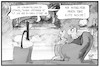 Cartoon: Guter Wochenstart (small) by Kostas Koufogiorgos tagged karikatur,koufogiorgos,illustration,cartoon,wochenstart,nachrichten,hiobsbotschaft,fallzahlen,oppermann,pandemie,fernsehen,medien,zuschauer