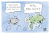Cartoon: Hochseeabkommen (small) by Kostas Koufogiorgos tagged karikatur,koufogiorgos,un,hochseeabkommen,tüte,plastik,tier,umweltschutz,meer
