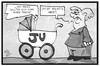 Cartoon: Junge Union (small) by Kostas Koufogiorgos tagged karikatur,koufogiorgos,illustration,cartoon,junge,union,cdu,merkel,kind,kinderwagen,konservativ,jung,alt,frauenbild,politik,parteitag