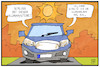 Cartoon: Klimahysterie (small) by Kostas Koufogiorgos tagged karikatur,koufogiorgos,illustration,cartoon,klima,hysterie,auto,klimaanlage,sommer,hitze,hitzewelle,wetter