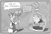Cartoon: Ladenhüter Trump (small) by Kostas Koufogiorgos tagged karikatur,koufogiorgos,illustration,cartoon,black,friday,cyber,week,verkauf,handel,trump,usa,ladenhueter