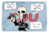 Cartoon: Merz zum Dritten (small) by Kostas Koufogiorgos tagged karikatur,koufogiorgos,illustration,cartoon,merz,cdu,terminator