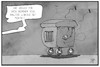 Cartoon: Mordfall Lübcke (small) by Kostas Koufogiorgos tagged karikatur,koufogiorgos,illustration,cartoon,lübcke,rechtsextremismus,mord,neonazi,müll,tonne,gefängnis,haft