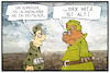 Cartoon: NATO-Übung in Norwegen (small) by Kostas Koufogiorgos tagged karikatur,koufogiorgos,illustration,cartoon,nato,übung,krieg,kalt,bär,russland,norwegen,bundeswehr,militär,witz