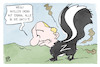 Cartoon: NATO (small) by Kostas Koufogiorgos tagged karikatur,koufogiorgos,nato,putin,bündnis,verteidigung,stinktier