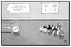 Cartoon: NRW-Wahlkampf (small) by Kostas Koufogiorgos tagged karikatur,koufogiorgos,illustration,cartoon,nrw,wahlkampf,billard,snooker,spiel,runde,cdu,spd,politik