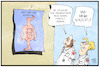 Cartoon: Numerus Clausus (small) by Kostas Koufogiorgos tagged karikatur,koufogiorgos,illustration,cartoon,numerus,clausus,merkel,schulz,regierungsbildung,anatomie