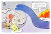 Cartoon: Ostwind (small) by Kostas Koufogiorgos tagged karikatur,koufogiorgos,flut,hochwasser,sturmflut,nahost,feuer,osten,küste