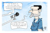 Cartoon: Pandemie-Ende (small) by Kostas Koufogiorgos tagged karikatur,koufogiorgos,illustration,cartoon,spahn,gesundheitsminister,pandemie,corona