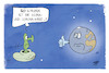 Cartoon: Per Anhalter durch die Galaxis (small) by Kostas Koufogiorgos tagged karikatur,koufogiorgos,illustration,cartoon,erde,trampen,anhalter,alien,klima,corona