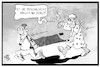 Cartoon: Pflegenotstand (small) by Kostas Koufogiorgos tagged koufogiorgos,illustration,cartoon,pflege,notstand,personaldecke,patient,arzt,sanitäter,pfleger,medizin,trage,gesundheit