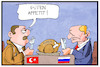 Cartoon: Putin und Erdogan (small) by Kostas Koufogiorgos tagged karikatur,koufogiorgos,illustration,cartoon,erdogan,putin,syrien,essen,appetit,tuerkei,russland,konflikt,konferenz