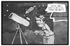 Cartoon: Rosetta (small) by Kostas Koufogiorgos tagged karikatur,koufogiorgos,illustration,cartoon,rosetta,raumsonde,teleskop,weltall,tschuri,philae,komet,wissenschaft