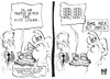 Cartoon: Samaras bei Merkel (small) by Kostas Koufogiorgos tagged merkel,samaras,griechenland,deutschland,frankreich,hollande,kassette,band,europa,schulden,krise,karikatur,kostas,koufogiorgos