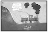 Cartoon: Schulzzug (small) by Kostas Koufogiorgos tagged karikatur,koufogiorgos,illustration,cartoon,schulzzug,bahn,abschwung,schwung,saarland,landtagswahl,spd,partei,politik