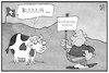 Cartoon: Schwexit (small) by Kostas Koufogiorgos tagged karikatur,koufogiorgos,illustration,cartoon,schwexit,populismus,svp,schweiz,begrenzungsinitiative,kuh,volksentscheid,initiative