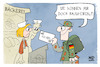 Cartoon: Sondervermögen Bundeswehr (small) by Kostas Koufogiorgos tagged karikatur,koufogiorgos,bundeswehr,soldat,geld,kleingeld,wechselgeld,bäckerei,sondervermögen