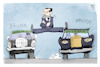 Cartoon: Spahns Impfstoffe (small) by Kostas Koufogiorgos tagged karikatur,koufogiorgos,illustration,cartoon,spahn,biontech,moderna,impfstoff,auto,impfung,corona,pandemie