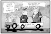 Cartoon: Trump und Kim (small) by Kostas Koufogiorgos tagged karikatur,koufogiorgos,illustration,cartoon,trump,kim,hanoi,vietnam,karneval,motivwagen,nordkorea,usa