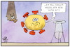 Cartoon: Ursprung Corona-Virus (small) by Kostas Koufogiorgos tagged karikatur,koufogiorgos,illustration,cartoon,corona,virus,ursprung,vater,labor,wuhan,fledermaus