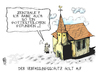 Cartoon: Verfassungsschutz (small) by Kostas Koufogiorgos tagged gottesteilchen,kirche,agent,verfassungsschutz,nsu,panne,karikatur,kostas,koufogiorgos