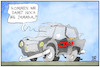 Cartoon: Wahlniederlage für die CDU (small) by Kostas Koufogiorgos tagged karikatur,koufogiorgos,illustration,cartoon,cdu,jamaika,wahlergebnis,auto,koalition,schrott
