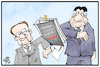 Cartoon: Wahlprogramm Union (small) by Kostas Koufogiorgos tagged karikatur,koufogiorgos,illustration,cartoon,laschet,söder,union,wahlprogramm,regierungsprogramm
