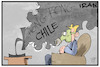 Cartoon: Weltweite Proteste (small) by Kostas Koufogiorgos tagged karikatur,koufogiorgos,illustration,cartoon,welt,protest,chaos,fernsehen,zuschauer,rauch,bolivien,chile,iran,hongkong,gasmaske,feuer,barrikaden