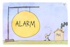 Cartoon: Wieler schlägt Alarm (small) by Kostas Koufogiorgos tagged karikatur,koufogiorgos,illustration,cartoon,wieler,alarm,gong,rki,corona,pandemie