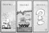 Cartoon: Wohin steuert Erdogan? (small) by Kostas Koufogiorgos tagged karikatur,koufogiorgos,illustration,cartoon,erdogan,taksim,wasserwerfer,gewalt,angriff,panzer,afrin,kurden,konflikt,krieg,tuerkei,fragezeichen,zukunft