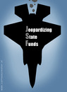 Cartoon: Joint strike fighter (small) by illustrator tagged jsf,joint,strike,fighter,plane,jet,military,funds