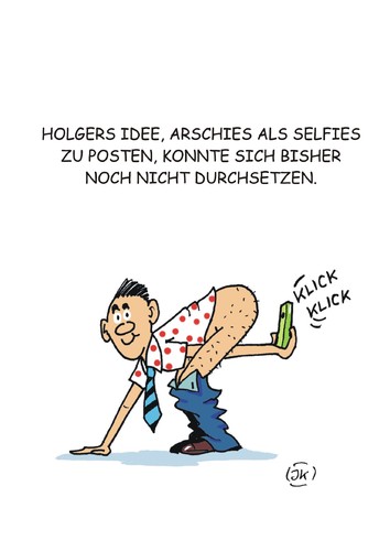 Cartoon: Selfies (medium) by JotKa tagged grüsse,freundschaft,handy,tablett,ipad,posting,community,chat,freunde,selfies