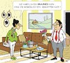Cartoon: Das Sofa (small) by JotKa tagged sofa,möbel,polstermöbel,farben,braun,liebe,sex,dating,glück,leid,nazis,rechtspopulisten,rechtsradikale,gutmenschen,linke,mainstream
