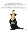 Cartoon: Die schwarze Königin (small) by JotKa tagged merkel,cdu,thüringen,wahlen,annulierungen,afd,fdp,tabus,grenzen,königin,politik,allmacht,parteien,ausgrenzungen,landtagswahlen,landtag