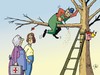 Cartoon: Herbstzeit (small) by JotKa tagged herbst,jahreszeiten,garten,gartenarbeit,bäume,heimwerker,säge,unfall,hilfe,mann,frau,experten,unfallverhütung,erste
