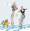 Cartoon: Höhen und Tiefen (small) by JotKa tagged bundestagswahl kanzlerkandidatur parteien cdu union spd grüne umfragen umfragewerte laschet scholz baerbock trend fakten wahlergebnisse wähler