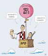 Cartoon: Höhenflug (small) by JotKa tagged bundestagswahl 2021 kanzlerkandidaten umfragen talkshows spd eskens scholz raute borjans sozialismus die linke