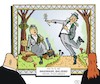 Cartoon: Jagdzeit (small) by JotKa tagged jäger,waidmann,förster,wald,forst,natur,brunft,brunftzeit,balzen,balzzeit,liebe,beziehungen,mann,frau,er,sie,sex,kunst,gemälde,austellungen