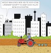 Cartoon: Landwirtschaft (small) by JotKa tagged landwirtschaft landwirt bauer felder äcker nahrungsmittel stall ställe discounter handel verkauf stadt land gesellschaft natur umwelt