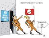 Cartoon: Richtungsentscheid (small) by JotKa tagged afd,rechtsruck,bundestagswahl,der,flügel,höcke,weidel,chrupalla,parteien,demokratie,wahlen,protestwähler
