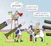 Cartoon: Und Action (small) by JotKa tagged ukraine,russland,usa,europa,putin,krisen,ukrainekrise,nato