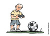 Cartoon: Anstoss (small) by Micha Strahl tagged micha,strahl,fußball,anstoss,em2012,football,player,esport,soccer