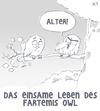 Cartoon: Neues aus der Wortspielfabrik (small) by Tobias Wieland tagged eule,owl,artemis,fowl,wortspiel,kalauer,wordplay