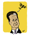 Cartoon: Nick Clegg (small) by Dom Richards tagged nick,clegg,caricature,liberal,democrat