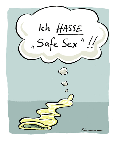 Cartoon: Safe Sex (medium) by Riemann tagged safe,condom,kondom,perspektive,cartoon,george,riemann,safe,sex,condom,kondom,perspektive,cartoon,george,riemann